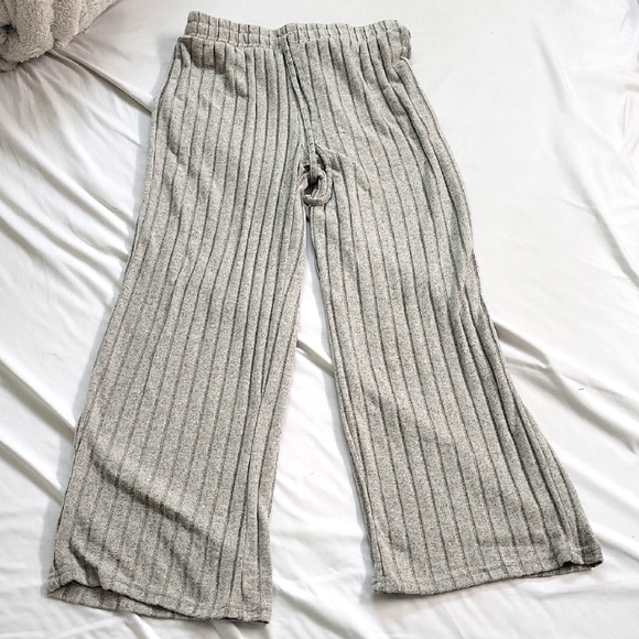 Sheib Gray Ribbed Pants - Picture 1 of 3